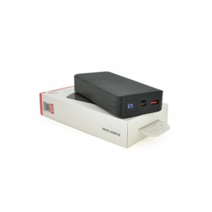 Батарея универсальная XO 20000mAh, PD/20W, QC/18W, Lightning, Type-C, USB, black (XO-PR144B)