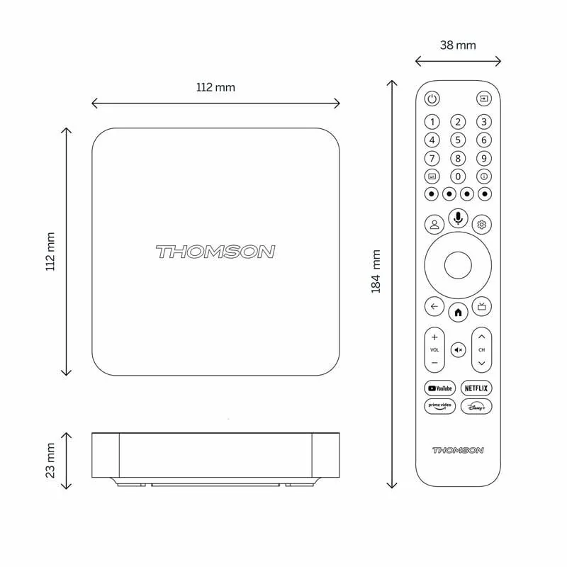 Медиаплеер THOMSON Streaming Box 240 4K UHD (223489) Медиаплеер THOMSON Streaming Box 240 4K UHD (223489)