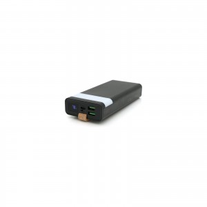 Батарея универсальная XO 20000mAh, PD/20W, QC/22.5W, flashlight, Micro-USB, Type-C, USB-A*2, black (XO-PR129 / 29303)