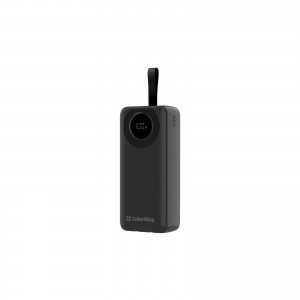 Батарея универсальная ColorWay 30 000 mAh EnergyPlus PD/18W, QC3.0/22.5W, Black (CW-PB300LPB4BK-PDD)