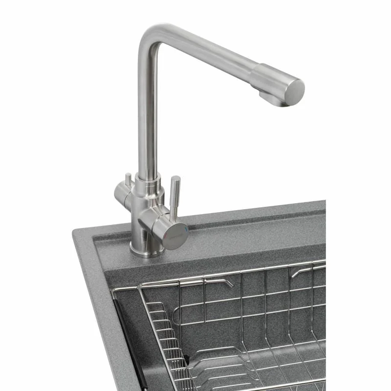 Мойка кухонная GRANADO Optimal Artes grafito (+ змішувач Badalona LUX inox + дозатор Redondo inox + коши (ksg1209) Мойка кухонная GRANADO Optimal Artes grafito (+ змішувач Badalona LUX inox + дозатор Redondo inox + коши (ksg1209)