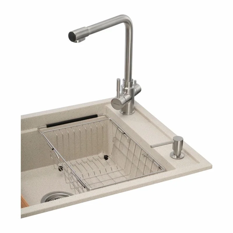 Мойка кухонная GRANADO Optimal Estella terra (+ змішувач Badalona LUX inox + дозатор Redondo inox + кошик+дошка) (ksg0203) Мойка кухонная GRANADO Optimal Estella terra (+ змішувач Badalona LUX inox + дозатор Redondo inox + кошик+дошка) (ksg0203)