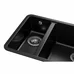 Мойка кухонная GRANADO Under top DOUBLE black shine (gr3401)