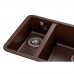Мойка кухонная GRANADO Under top DOUBLE marron (gr3406)