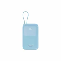 Батарея универсальная Canyon 10000mAh OnPower 101 PD/22.5W built-in cable Blue (CNS-CPB101BL)