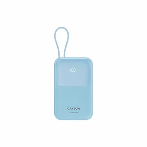 Батарея универсальная Canyon 10000mAh OnPower 101 PD/22.5W built-in cable Blue (CNS-CPB101BL) Батарея универсальная Canyon 10000mAh OnPower 101 PD/22.5W built-in cable Blue (CNS-CPB101BL)