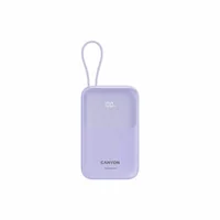 Батарея универсальная Canyon 10000mAh OnPower 101 PD/22.5W built-in cable Purple (CNS-CPB101PU)