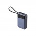 Батарея универсальная Canyon 20000mAh OnPower 600 PD/65W built-in cable Dark Grey (CNS-CPB600DG)