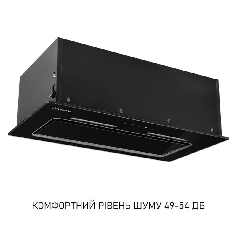 Вытяжка кухонная Minola HBI 6473 BL GLASS 800 LED Line Вытяжка кухонная Minola HBI 6473 BL GLASS 800 LED Line