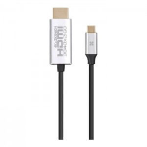 Кабель мультимедийный USB-C to HDMI hdlink-60h.grey Promate (hdlink-60h.grey)