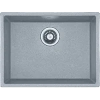 Гранитная мойка Quadro 53x46 Grey Metallic Fabiano