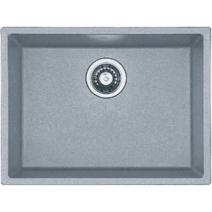 Гранитная мойка Quadro 53x46 Grey Metallic Fabiano