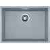 Гранитная мойка Quadro 53x46 Grey Metallic Fabiano