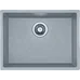 Гранитная мойка Quadro 53x46 Grey Metallic Fabiano