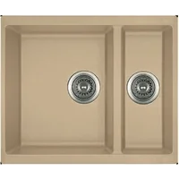 Гранитная мойка Quadro 56x46x15 Beige Fabiano