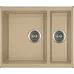 Гранитная мойка Quadro 56x46x15 Beige Fabiano
