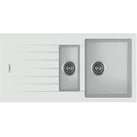 Гранитная мойка Classic 100x50x15 Alpine White Fabiano