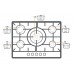 Газовая панель FHG 1055 VGHT Champagne Fabiano