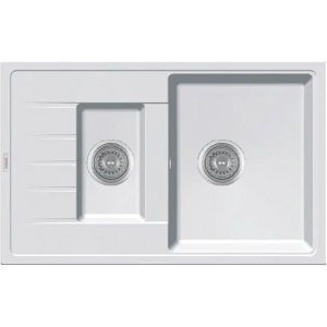 Гранитная мойка Classic 78x50x15 Alpine White Fabiano