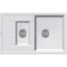 Гранитная мойка Classic 78x50x15 Alpine White Fabiano