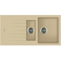 Гранитная мойка Classic 100x50x15 Cream Fabiano