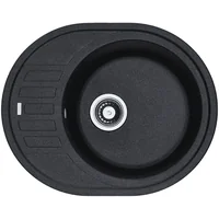 Гранитная мойка Arc 62x50 Antracit Fabiano