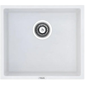 Гранитная мойка Quadro 45x40 Alpine White Fabiano