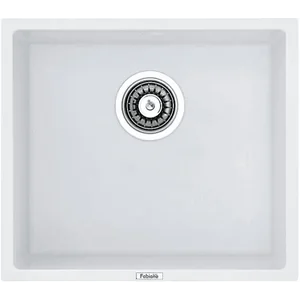 Гранитная мойка Quadro 45x40 Alpine White Fabiano