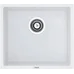Гранитная мойка Quadro 45x40 Alpine White Fabiano