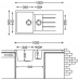 Гранитная мойка Classic 100x50x15 Alpine White Fabiano