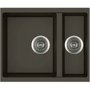 Гранитная мойка Quadro 56x46x15 Espresso Fabiano