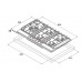 Газовая панель FHGR 2795 VGHT Ivory Fabiano