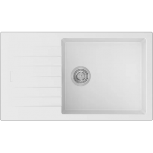 Гранитная мойка Classic 86x50 XL Alpine White (New) Fabiano
