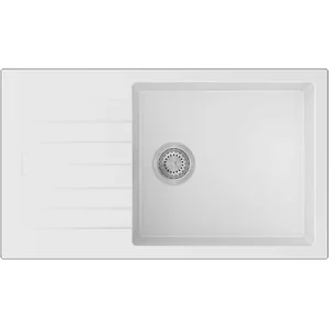 Гранитная мойка Classic 86x50 XL Alpine White (New) Fabiano