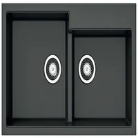 Гранитная мойка Navio 86x50x2 Titanium Fabiano
