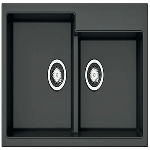 Гранитная мойка Navio 86x50x2 Titanium Fabiano