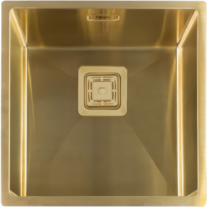 Нерж. мойка Quadro 44 R10 Nano Gold Fabiano