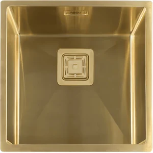 Нерж. мойка Quadro 44 R10 Nano Gold Fabiano Нерж. мойка Quadro 44 R10 Nano Gold Fabiano