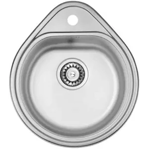 Нерж. мойка 50x44 (капля) сатин (0,80) Fabiano Нерж. мойка 50x44 (капля) сатин (0,80) Fabiano