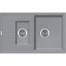 Гранитная мойка Classic 78x50x15 Grey Metallic Fabiano
