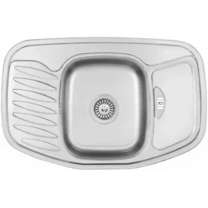 Нерж. мойка 78x51 угл. декор (0,80) Fabiano Нерж. мойка 78x51 угл. декор (0,80) Fabiano