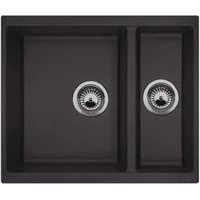 Гранитная мойка Quadro 56x46x15 Antracit Fabiano