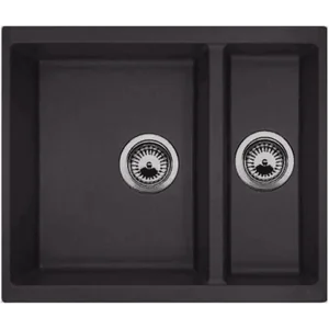 Гранитная мойка Quadro 56x46x15 Antracit Fabiano