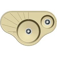 Гранитная мойка Arc 94x58x15 Cream Fabiano