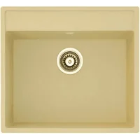 Гранитная мойка Quadro 56x51 Cream Fabiano