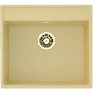 Гранитная мойка Quadro 56x51 Cream Fabiano