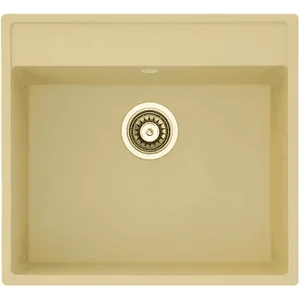 Гранитная мойка Quadro 56x51 Cream Fabiano