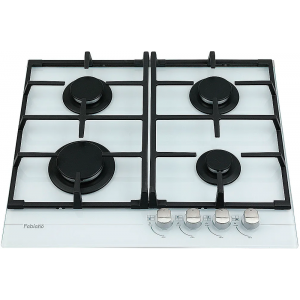 Газовая варочная панель FHG 1244 VGH White Glass Fabiano