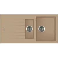 Гранитная мойка Classic 100x50x15 Beige Fabiano