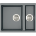 Гранитная мойка Quadro 56x46x15 Titanium Fabiano